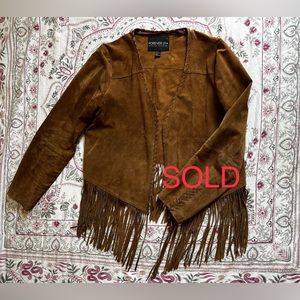 Forever21 Fringe Leather Jacket